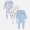 0-24 maanden | 3-pack Disney Mickey Mouse-pyjama's met drukknopen