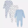 0-24 maanden | 3-pack Disney Mickey Mouse-pyjama's met drukknopen