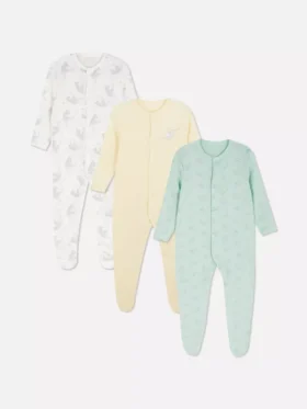 0-24 maanden | 3-pack Disney's Dumbo-slaappakjes met drukknopen