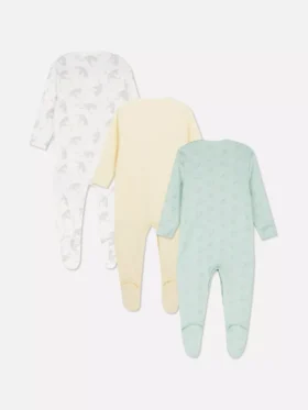 0-24 maanden | 3-pack Disney’s Dumbo-slaappakjes met drukknopen