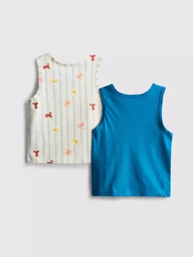 0-36 maanden | 2-pack tanktops met zeeleven-print