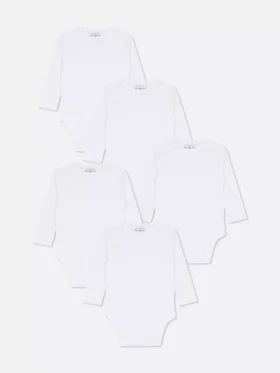 0-36 maanden | 5-pack essentiële rompertjes met lange mouwen