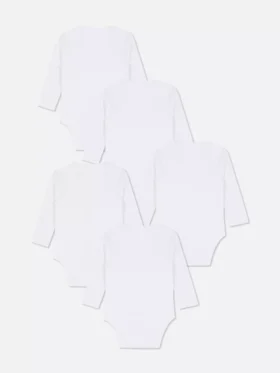 0-36 maanden | 5-pack essentiële rompertjes met lange mouwen