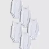 0-36 maanden | 5-pack mouwloze rompertjes met bandjes
