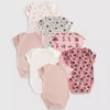 0-36 maanden | 7-pack Disney Minnie Mouse rompertjes met korte mouwen
