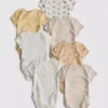 0-36 maanden | 7-pack Disney’s The Lion King rompertjes met korte mouwen