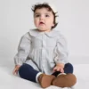 0-36 maanden | Blouse met kraag en lange mouwen