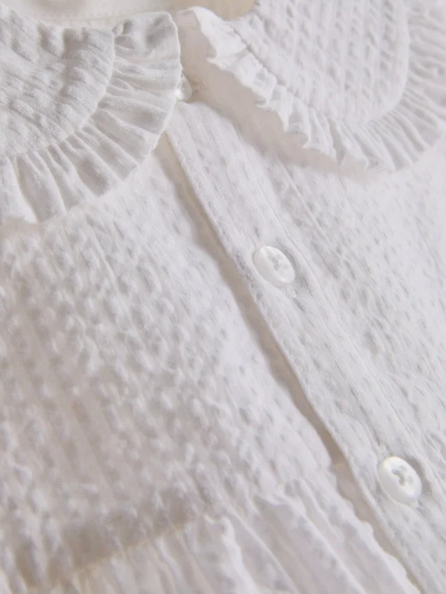 0-36 maanden | Blouse met kraag en lange mouwen
