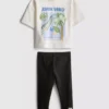 0-36 maanden | Jurassic World overhemd en legging set
