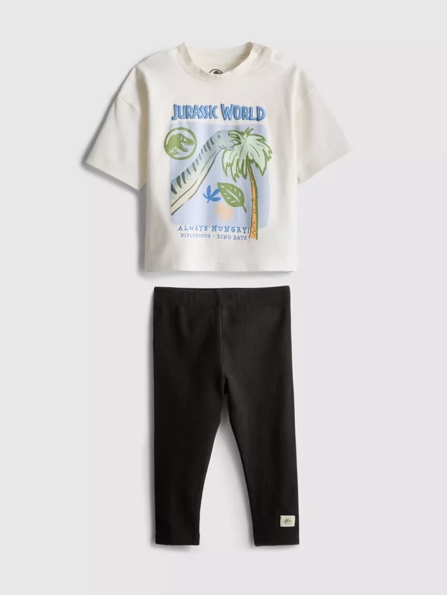 0-36 maanden | Jurassic World overhemd en legging set
