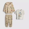 0-36 maanden | Jurassic World T-shirt, hoodie en joggingbroek set
