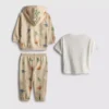 0-36 maanden | Jurassic World T-shirt, hoodie en joggingbroek set