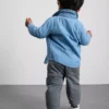 0-36 maanden | Set bestaande uit T-shirt met lange mouwen, broek en spijkeroverhemd