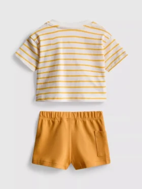 0-36 maanden | setje met boxy T-shirt en Shorts