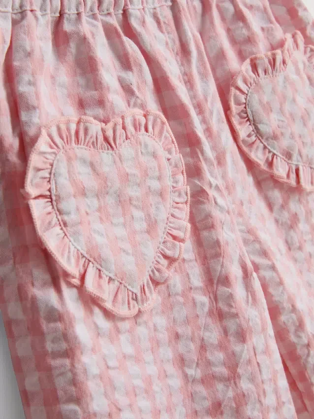 0-36 maanden | T-shirt met hartvormig zakje en broekje (Set)