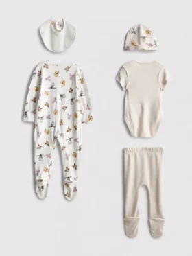 0-9 maanden | 5-delige Disney Winnie de Poeh-startset voor pasgeborenen