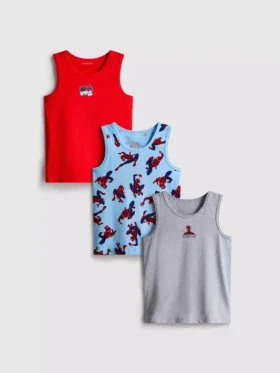 1,5-10 jaar | 3-pack Marvel Spider-Man-hemdjes