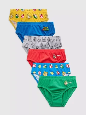 1,5-10 jaar | 6-pack Super Mario-slipjes