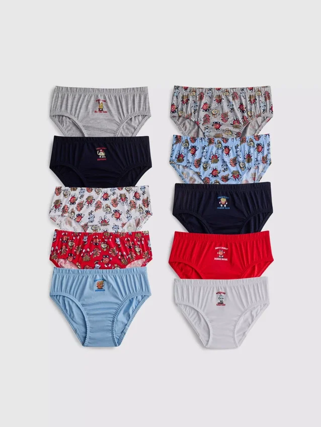 1,5-12 jaar | 10-pack boxershorts met voedselafbeeldingen