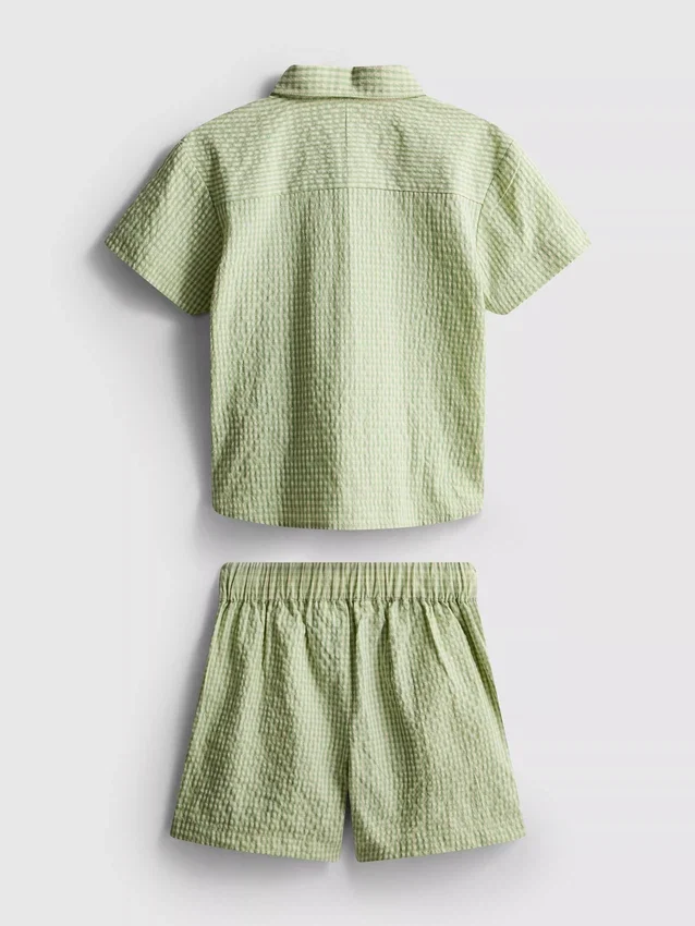 1,5-12 jaar | Stacey Solomon set met geruit overhemd en shorts