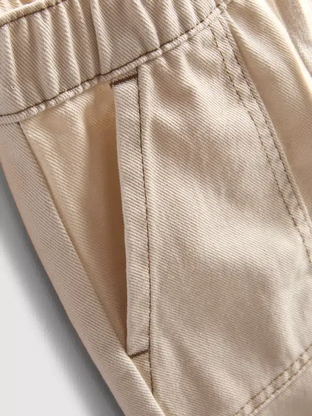 1,5-12 jaar | The Edit katoenbroek met contrasterende stiksels