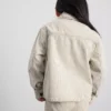 1,5-12 jaar | The Edit katoenen denim-shacket met krijtstreep