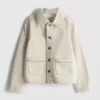 1,5-12 jaar | The Edit katoenen denim-shacket met krijtstreep