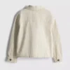 1,5-12 jaar | The Edit katoenen denim-shacket met krijtstreep