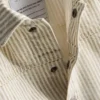 1,5-12 jaar | The Edit katoenen denim-shacket met krijtstreep