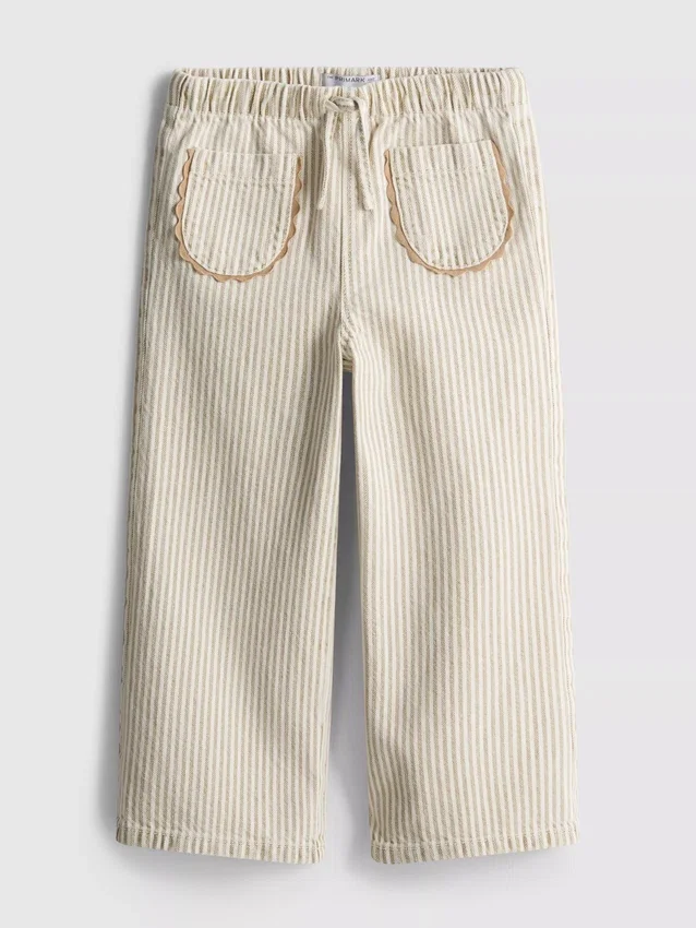 1,5-12 jaar | The Edit katoenen Jeans met krijtstreep