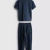 1,5-12 jaar | The Edit katoenen set met gestreept overhemd en broek