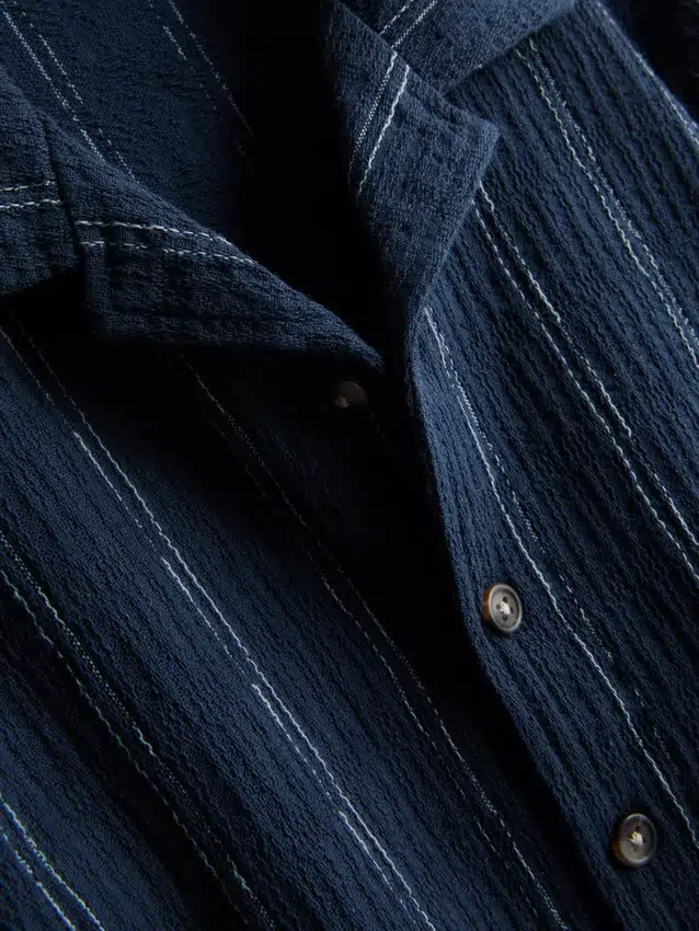 1,5-12 jaar | The Edit katoenen set met gestreept overhemd en broek