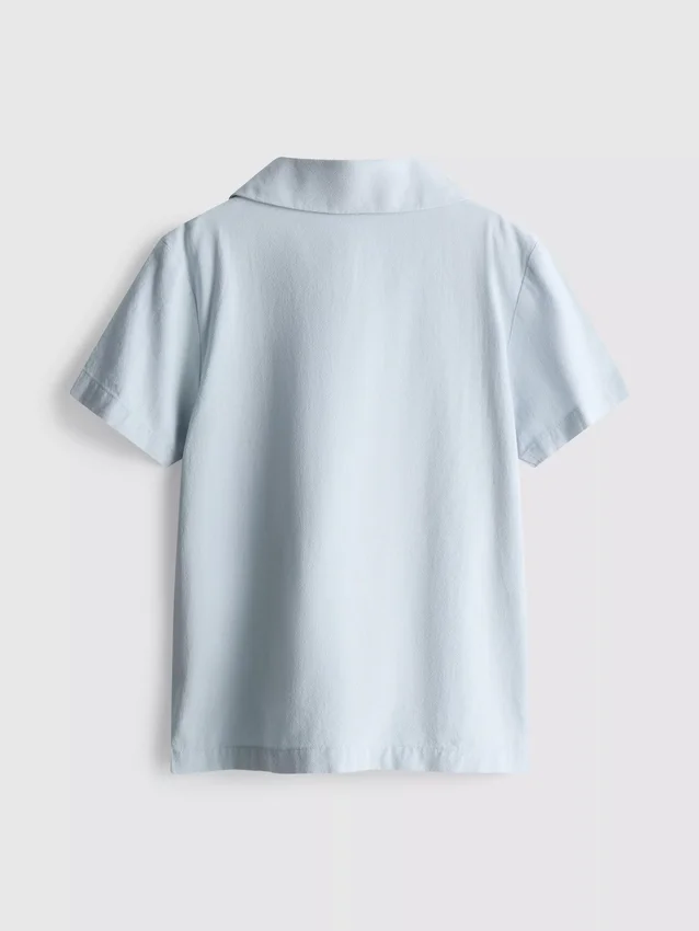 1,5-12 jaar | The Edit katoenen shirt met bloemenborduursel