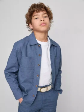 1,5-12 jaar | The Edit overhemd van linnenmix