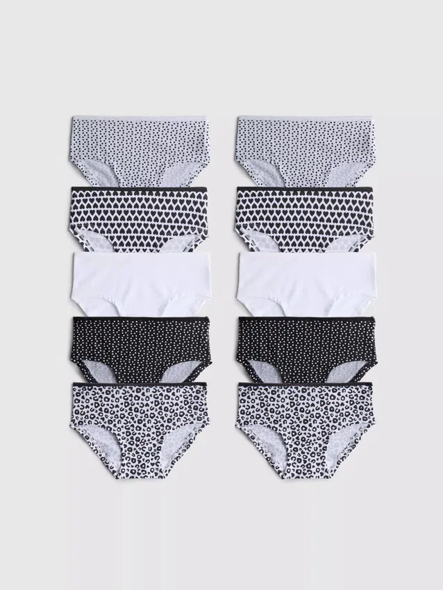 1,5-15 jaar | 10-pack bedrukte hipster-slipjes