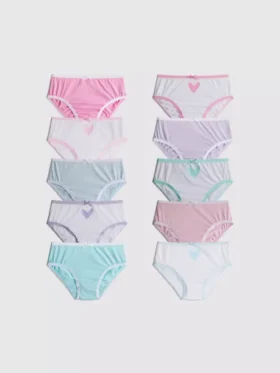 1,5-15 jaar | 10-pack boxershorts met hartjesprint