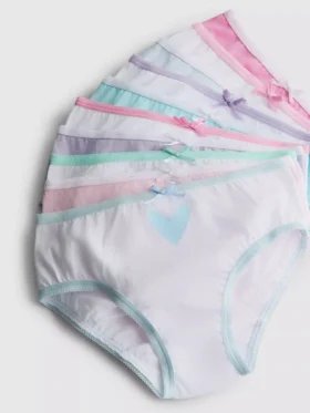 1,5-15 jaar | 10-pack boxershorts met hartjesprint