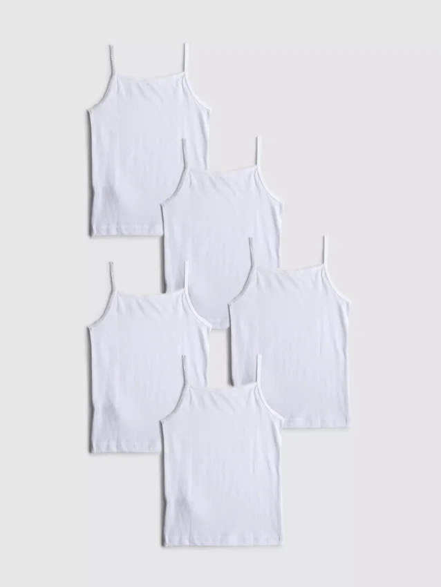1,5-15 jaar | 5-pack cami-topjes