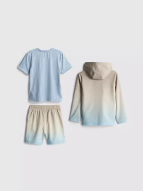 1,5-7 jaar | 3-delige sportieve set met T-shirt, Shorts en hoodie