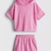 1,5-7 jaar | set met badhanddoek-hoodie en zwemshorts