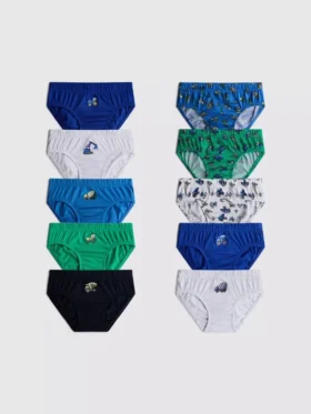 1,5-8 jaar | 10-pack boxershorts met Digger-afbeelding