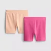 1,5-8 jaar | 2-pack geribde fietsshorts