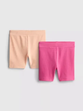 1,5-8 jaar | 2-pack geribde fietsshorts