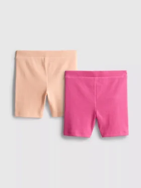 1,5-8 jaar | 2-pack geribde fietsshorts