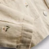 1,5-8 jaar | denimjasje met bloemenborduursel