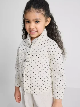 1,5-8 jaar | denimjasje met stippen