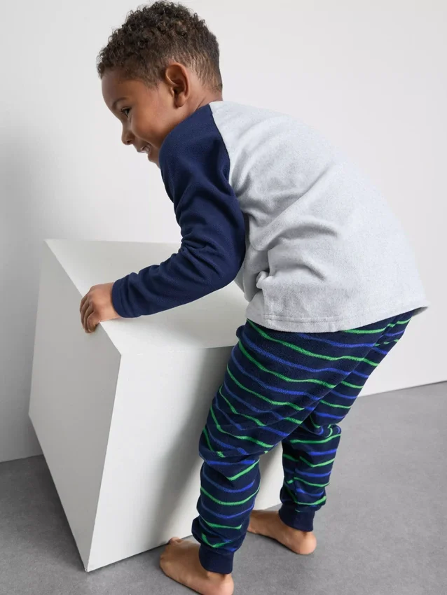 1,5-8 jaar | fleece-pyjama met dinosaurusprint