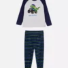 1,5-8 jaar | fleece-pyjama met dinosaurusprint