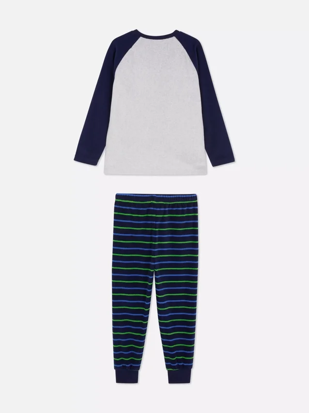 1,5-8 jaar | fleece-pyjama met dinosaurusprint