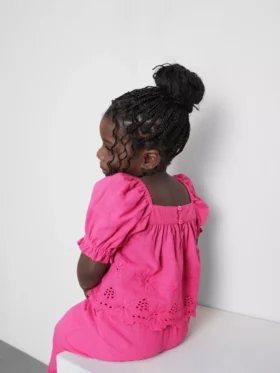 1,5-8 jaar | geborduurde bloemenblouse
